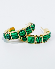 Emerald Luxe Hoop