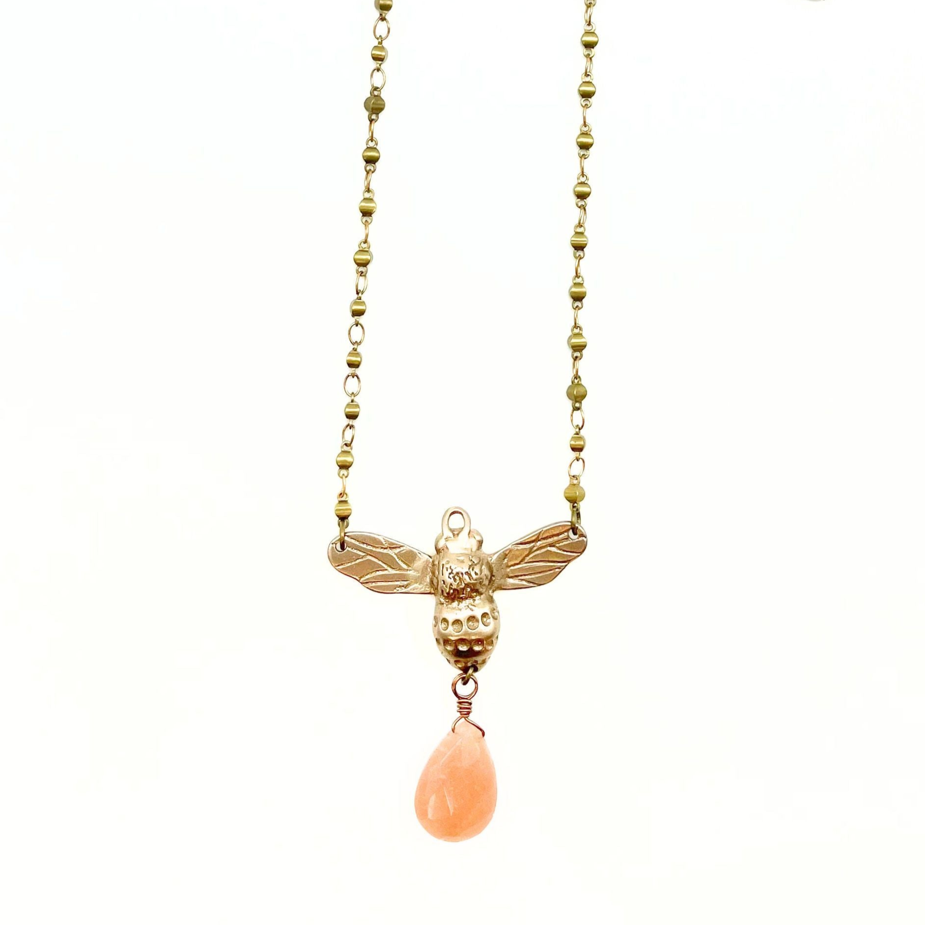 Anna Pavlova Bee Pendant Necklace