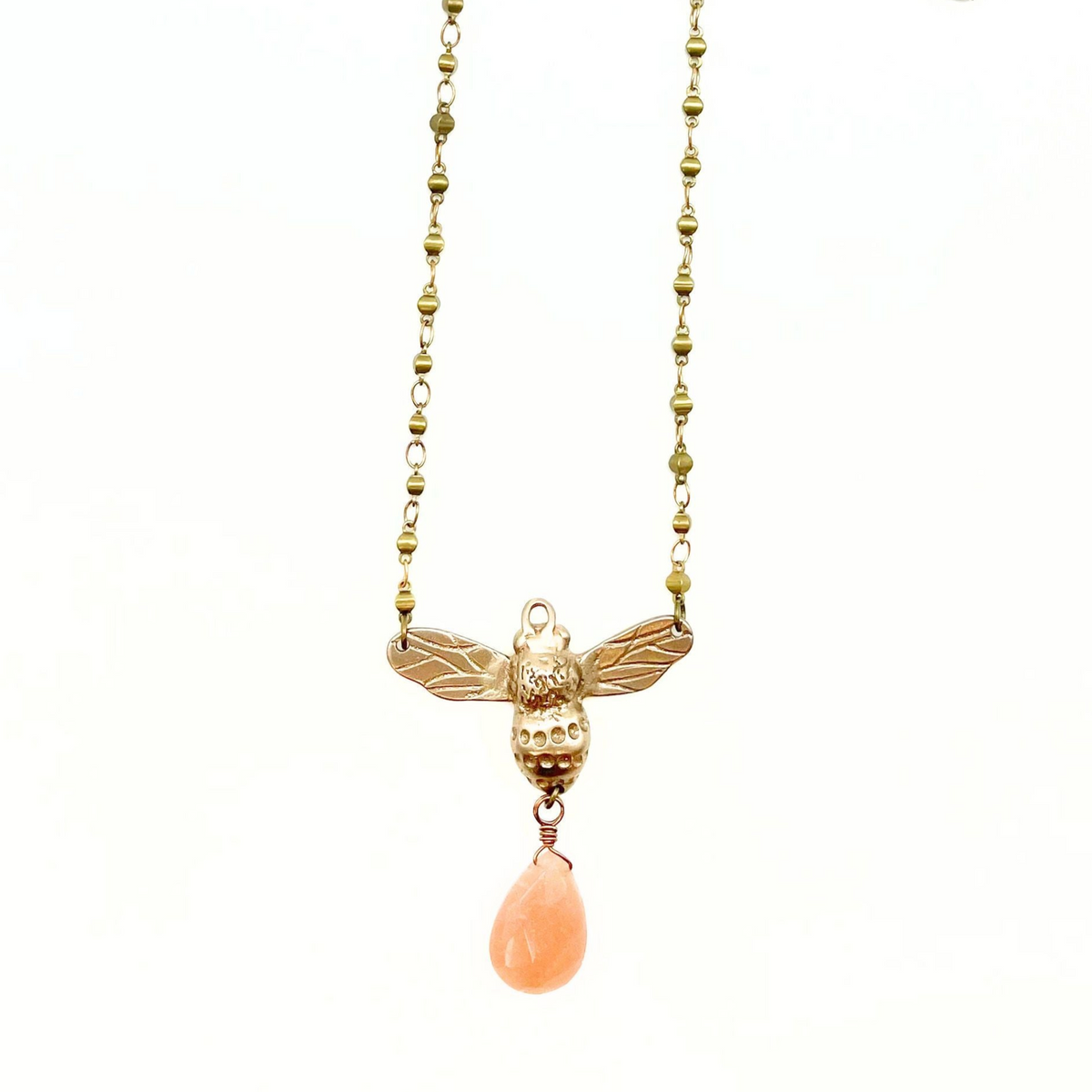 Anna Pavlova Bee Pendant Necklace