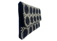 Black And White Octagon Clutch