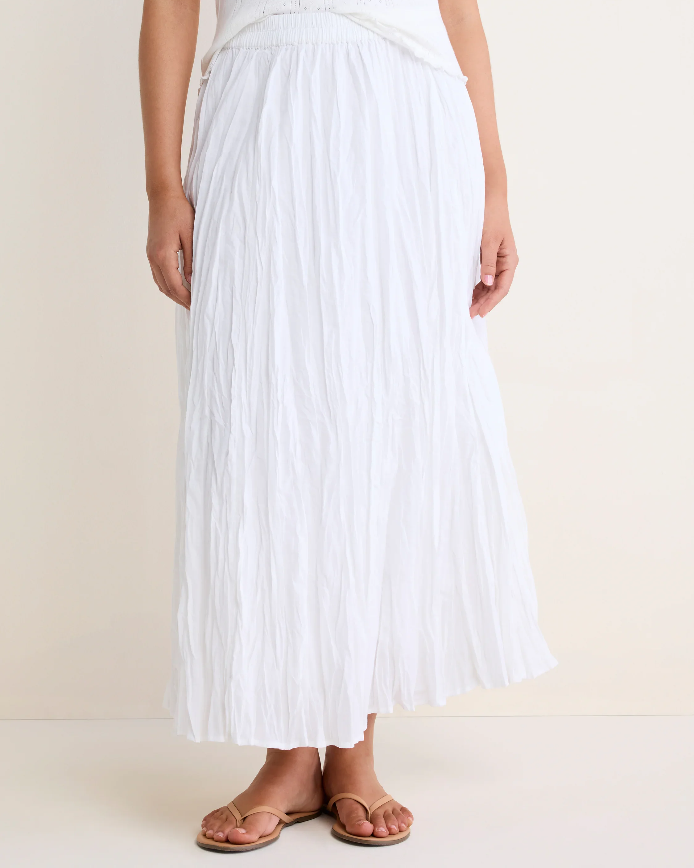 Cotton Crinkle Skirt