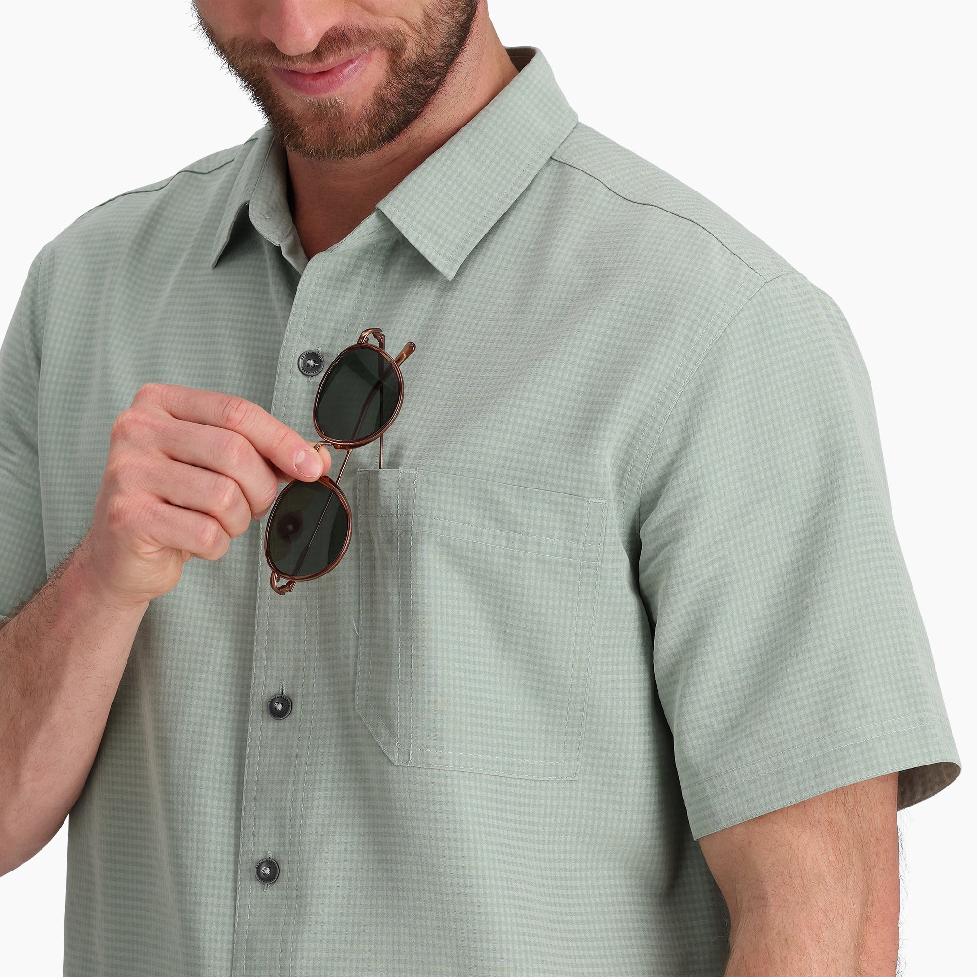 Desert Pucker Dry Short Sleeve - Sage Leaf