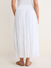 Cotton Crinkle Skirt