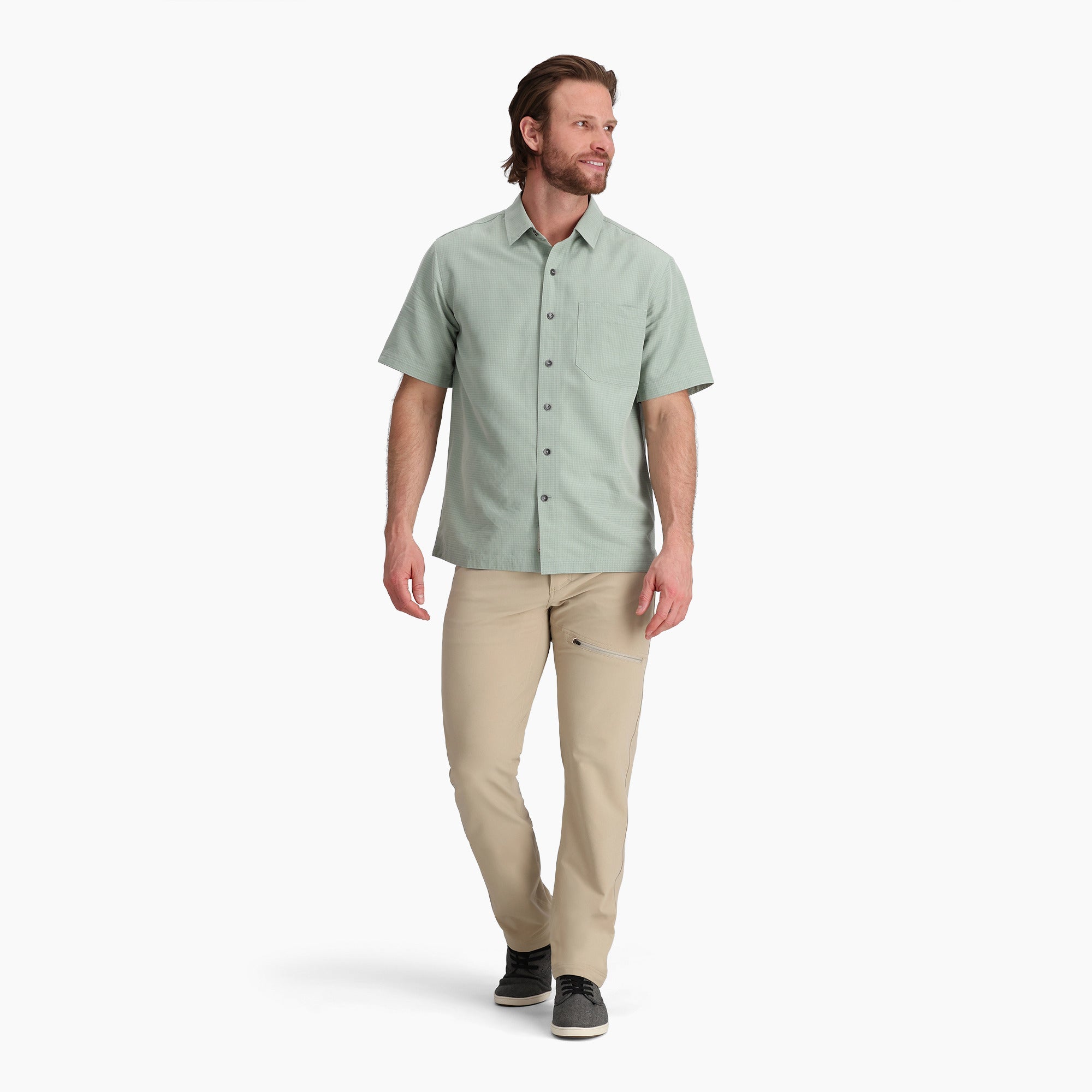 Desert Pucker Dry Short Sleeve - Sage Leaf