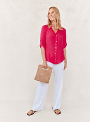 Clean Shirt With Roll Sleeve