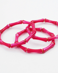 Bamboo Luxe Bracelet - Pink