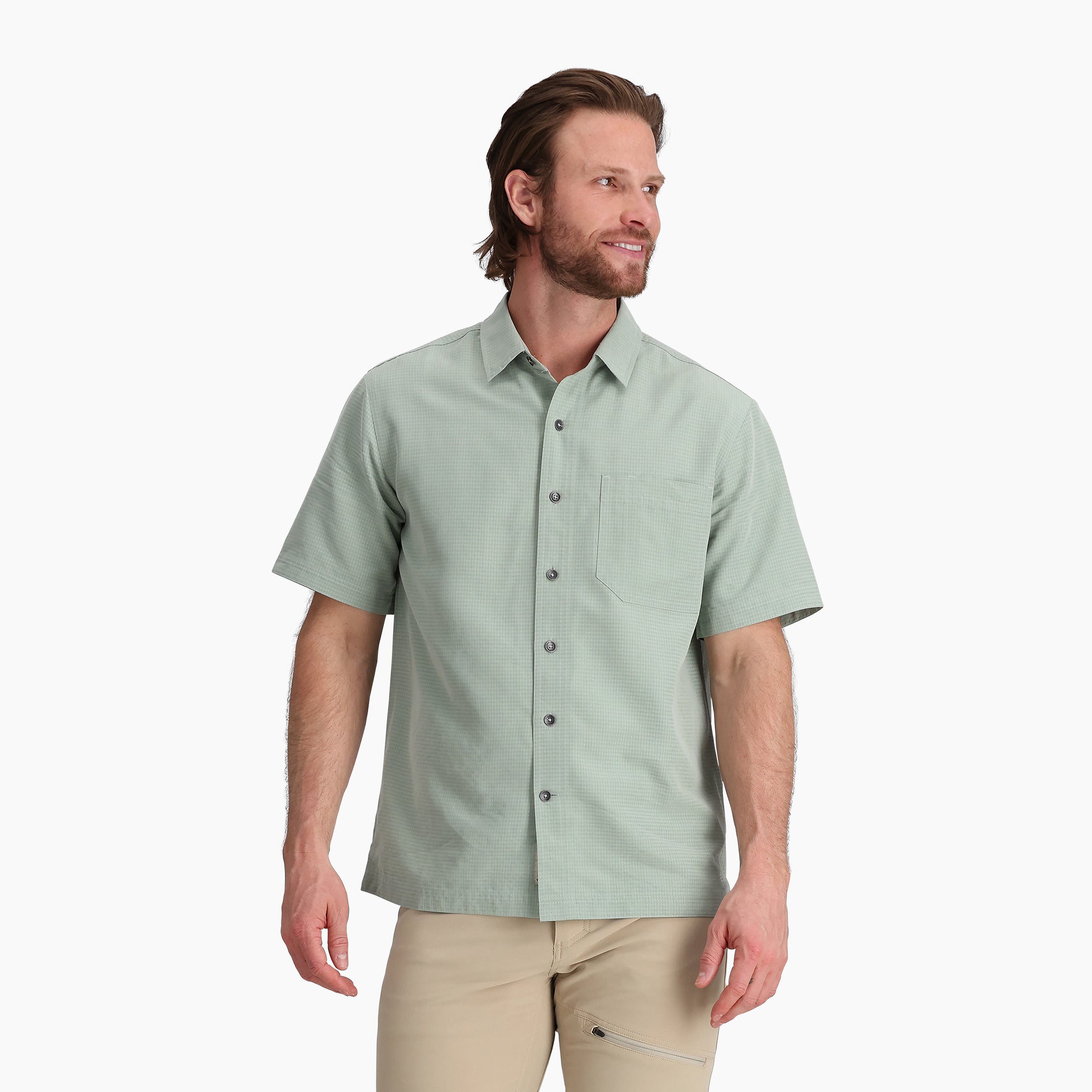 Desert Pucker Dry Short Sleeve - Sage Leaf
