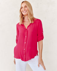 Clean Shirt With Roll Sleeve