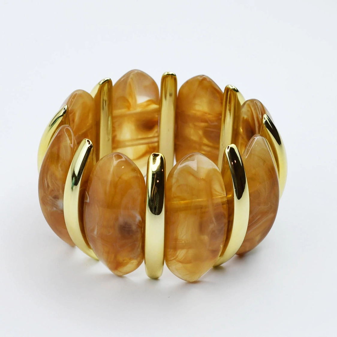 Chunk It Up Stretch Bracelet - Turquoise