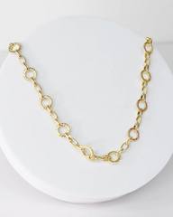 Circle Chain Necklace - Gold