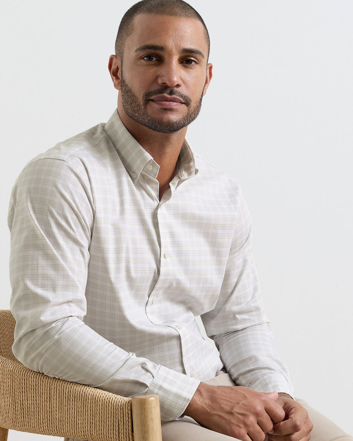 Douglas Crown Lite Cotton-Stretch Sport Shirt