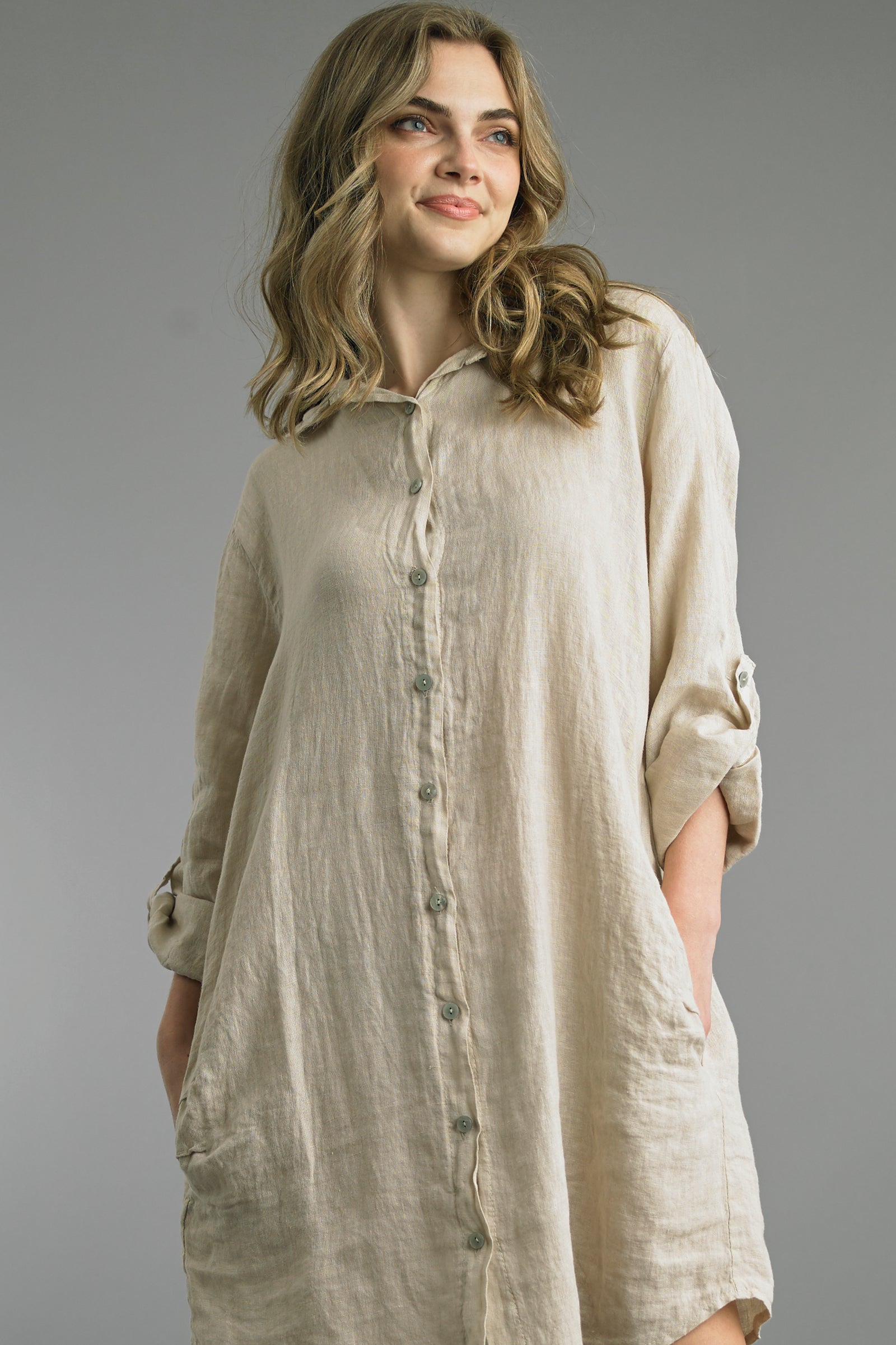 Button Front Dress