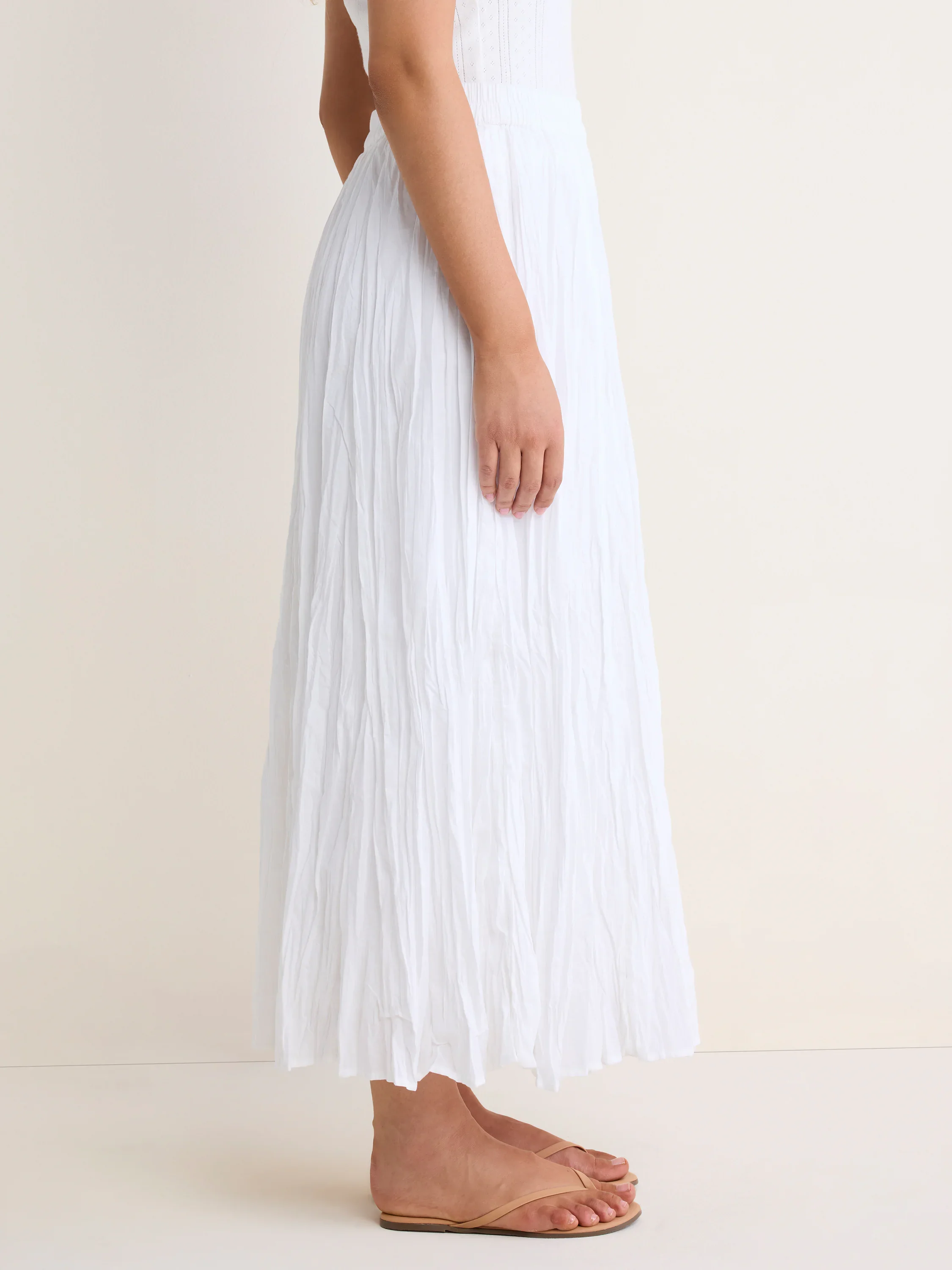 Cotton Crinkle Skirt