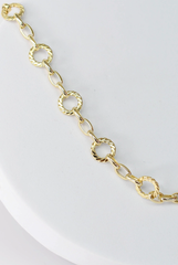 Circle Chain Necklace - Gold