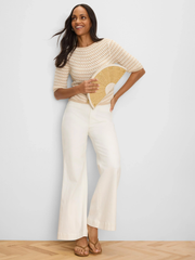 Crochet Stripe Sweater