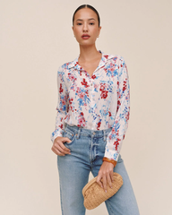 Classic Button Down - Nautical Bloom Print