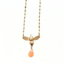 Anna Pavlova Bee Pendant Necklace