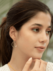 Connie Petite Hoop Earrings - Gold