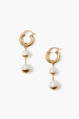 18K Capped Fwp Lever Back Ear W