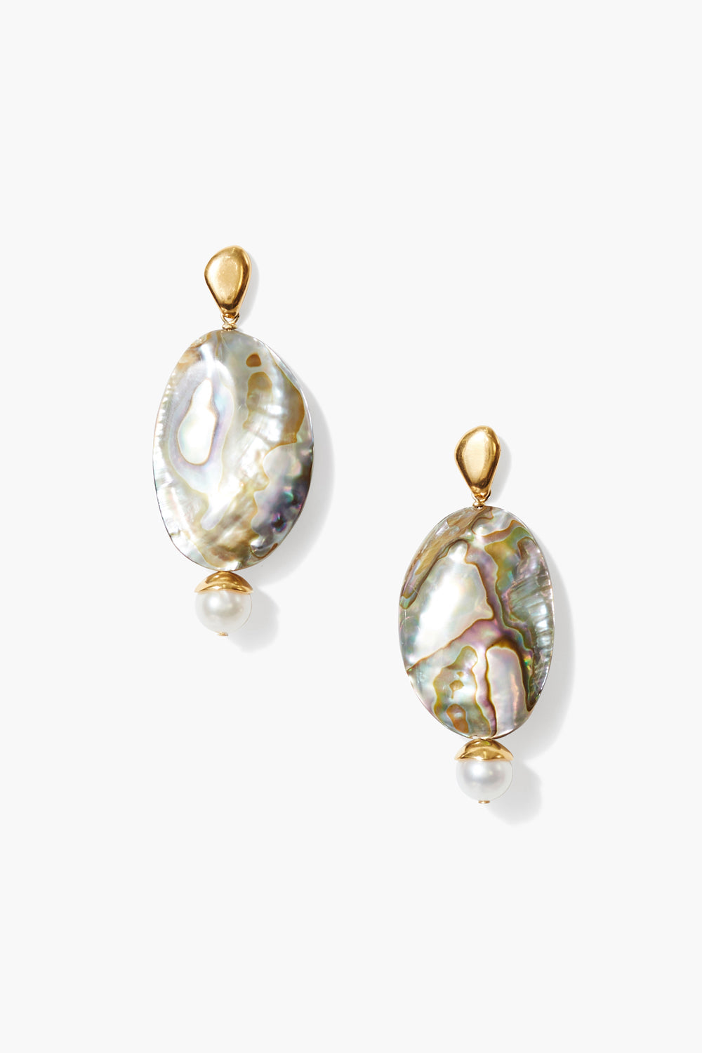 18K Gp Ss Capped Fwp Post Earring