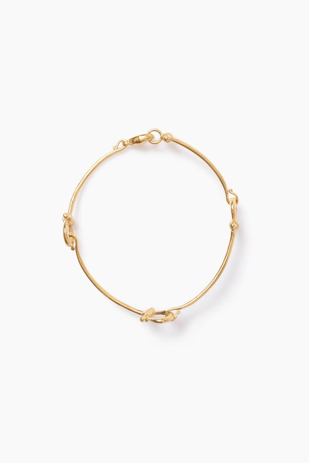 18K Gp Ss Link Bracelet