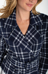 Cropped Trench Jacket W/Belt