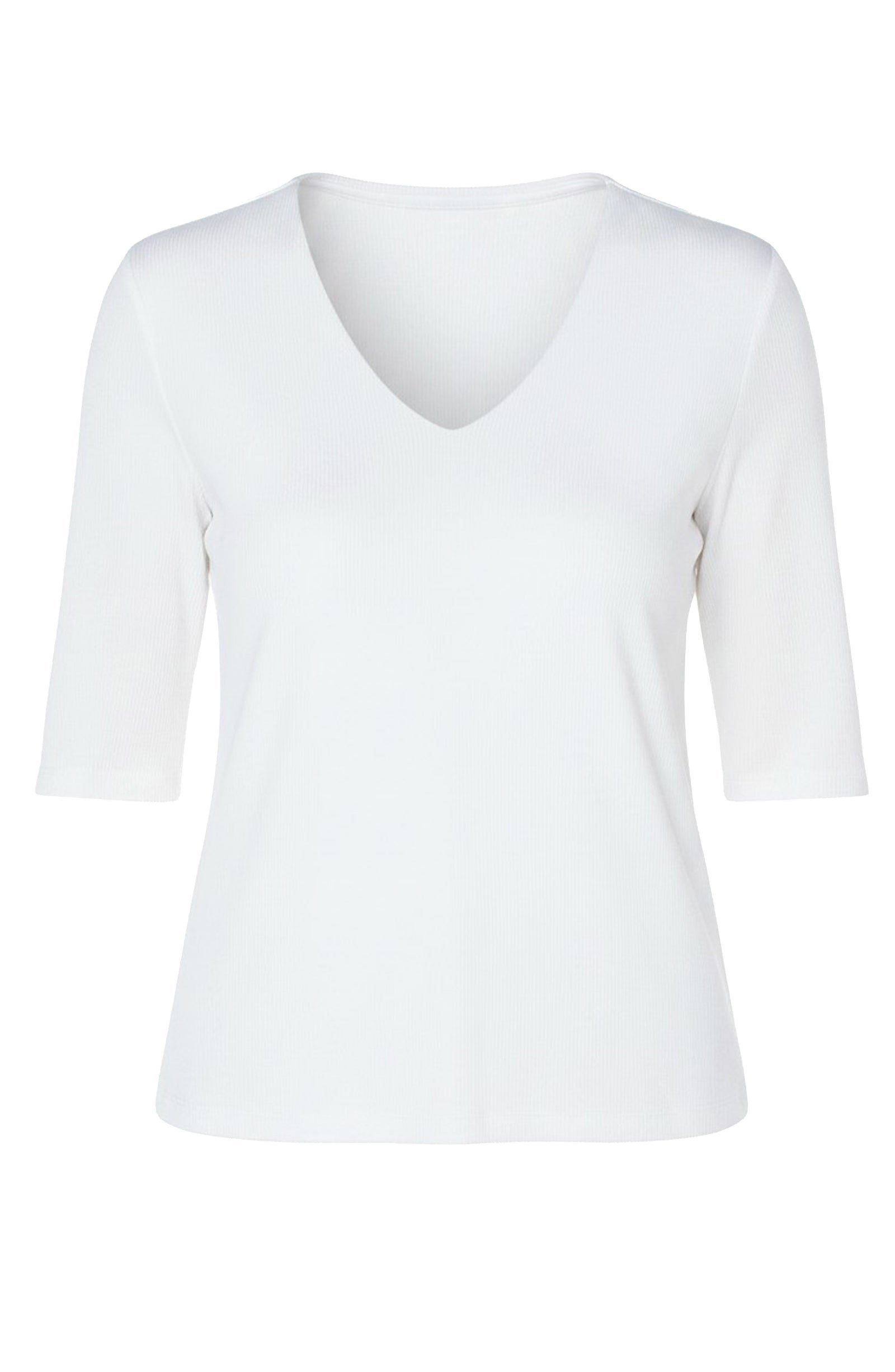Double Layer V-Neck Rib Knit Top
