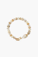 18Kt Brace Prl/Moon/Quartz